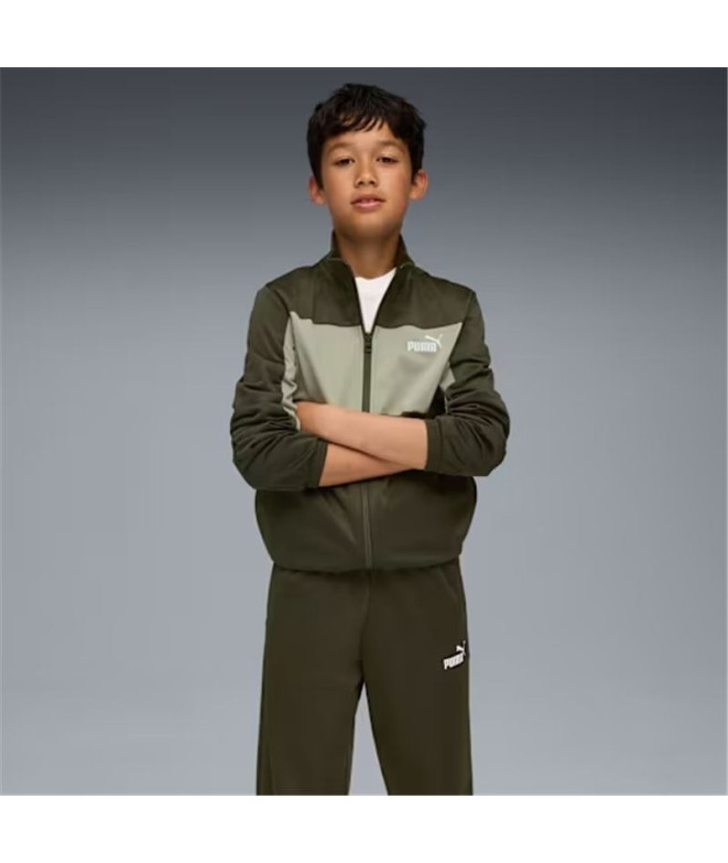 Survêtement Puma Poly Colorblock, Olive Foncé,...