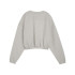 Sudadera de Fitness Puma W Cloudspun Crew,Light Gray Heathe, Mujer
