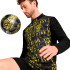 Camiseta de Fútbol Puma Bvb Prematch 1/4 Zip Black-Faster Yellow Hombre