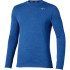 Camiseta de Fitness Mizuno Core Impulse Ls Tee Hombre Azul