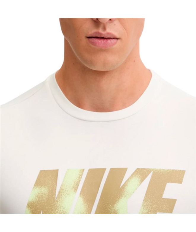 Camiseta Nike de Natação Hydroguard Bege