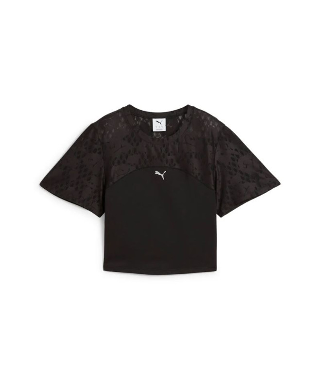 T-shirt de Fitness Puma Lace Haut Femme Noir