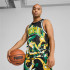 Camiseta de Baloncesto Puma Rival Rage Aop Mesh Hombre Archive Verde