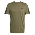 Camiseta adidas 3S Sj Homem Verde Escuro