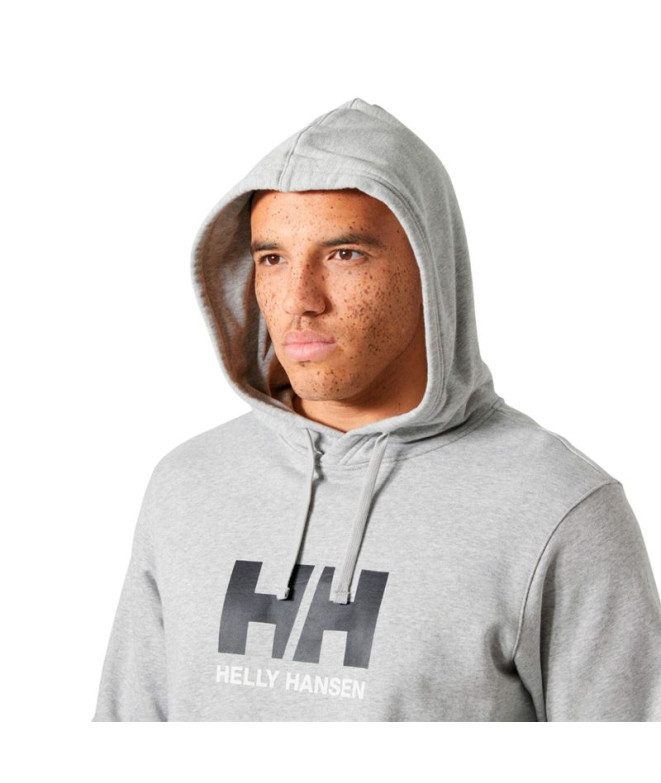 Moletom Helly Hansen Logo Homem Cinza