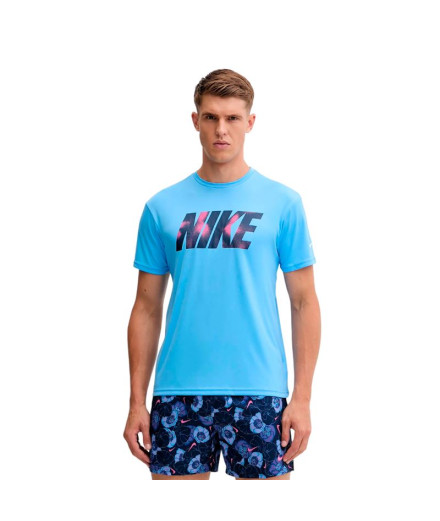 Camiseta Nike de Natación Hydroguard Azul Camiseta Nike de Natación Hydroguard Azul