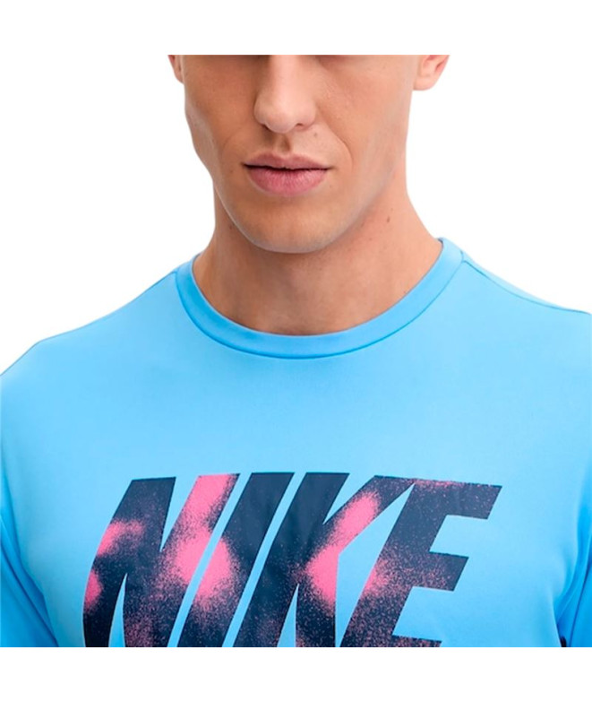 T-shirt Nike de Natation Hydroguard Bleu