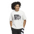 Camiseta de Baloncesto adidas Anted Gfx Tee 2 Hombre Blanco