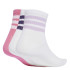 Calcetines adidas Lk Rib 3Pp So Infantil Blanco / Blanco / Rosa