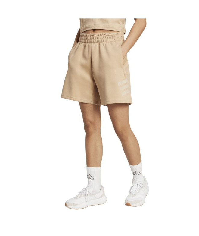 Calça adidas Future Icons 3S Short Mulher Marrom