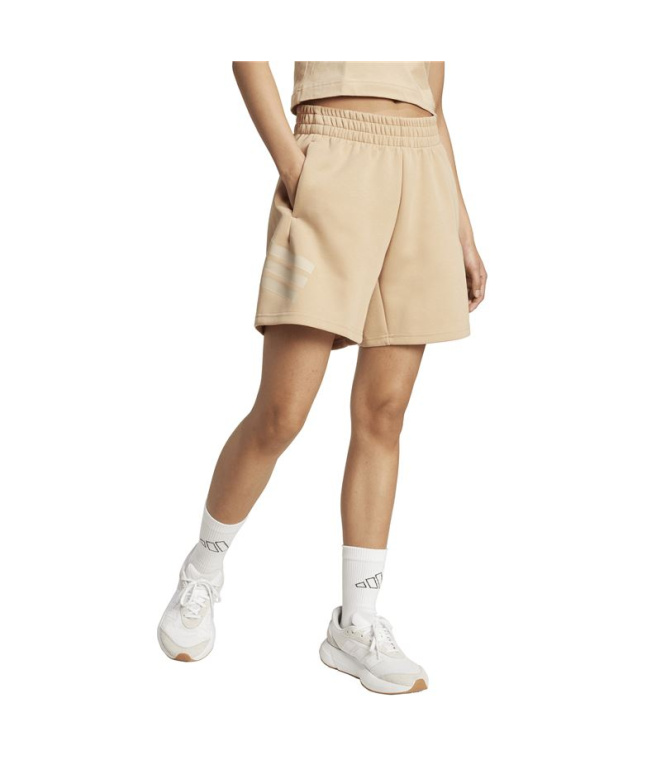 Calça adidas Future Icons 3S Short Mulher Marrom
