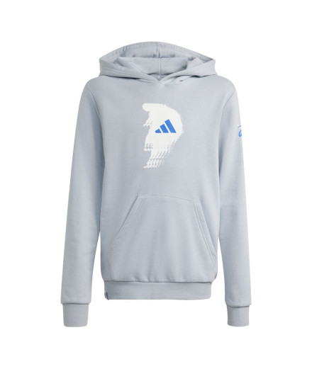 Moletom de Futebol adidas Jb Cw Hd Infantil Cinza