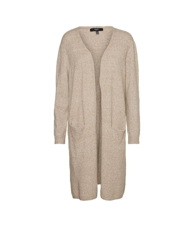 Sudadera Vero Moda doffy Long Open Cardi Sepia...