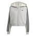 Casaco adidas 3 Bandas Zip Hoodie Cinza