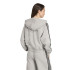 Casaco adidas 3 Bandas Zip Hoodie Cinza