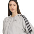 Veste adidas 3 Bandes Zip Hoodie Gris