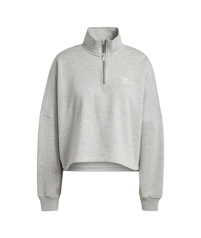 Sudadera adidas Ess Half Zip Fl Mgreyh