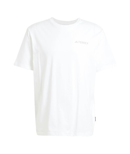Camiseta de Montaña adidas Mt Polygiene Hombre Blanco Camiseta de Montaña adidas Mt Polygiene Hombre Blanco