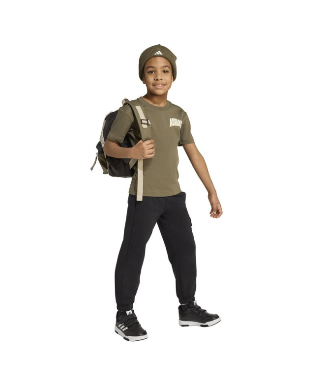 Camiseta adidas Lk Sim Infantil Verde Escuro