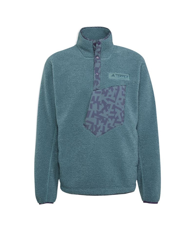 Polar de Montaña adidas Xpl Pile Snap Hombre Azul