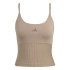 T-shirt Débardeur de Fitness adidas Hyg Rib Tank Femme Marron