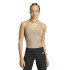 T-shirt Débardeur de Fitness adidas Hyg Rib Tank Femme Marron