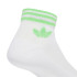 Chaussettes adidas 3 Bandes Cheville S 3P Blanc/Lucblu/Scrgrn