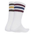 Calcetines adidas 3 Bandas Rib Cr S 2P White/Maroon