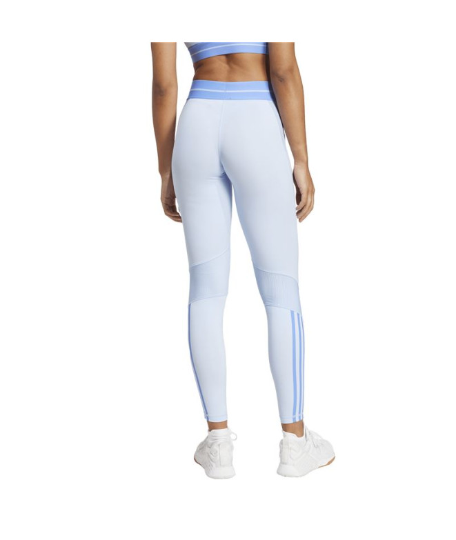 Malhas de Fitness adidas Hyg Rib 1/1 L Mulher Azul