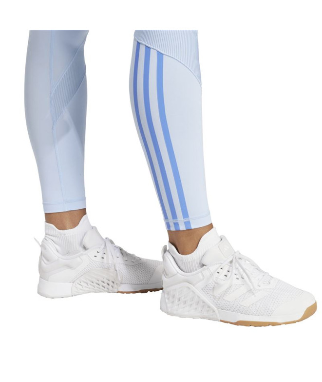 Malhas de Fitness adidas Hyg Rib 1/1 L Mulher Azul