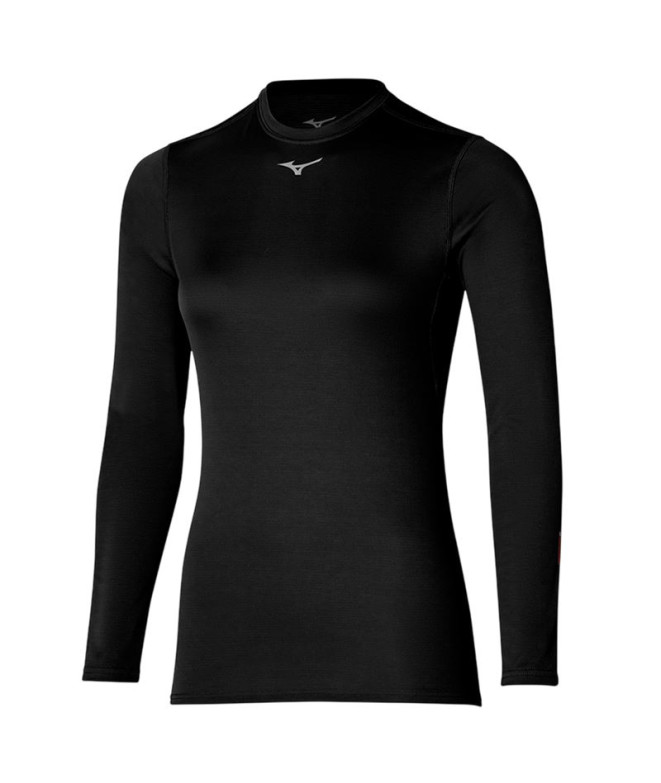 Sweat de Running Mizuno Mid Weight Crew Femme Noir
