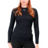 Sweat de Running Mizuno Mid Weight Crew Femme Noir