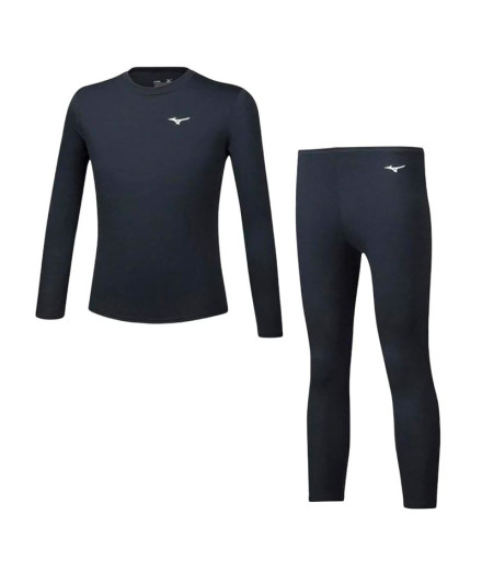 Conjunto de Running Mizuno Jr Mid Top&Bottom Preto Conjunto de Running Mizuno Jr Mid Top&Bottom Preto