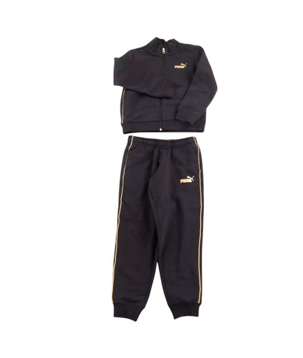 Chandal Puma Ess+ Textured Foil L Negro Niña Chandal Puma Ess+ Textured Foil L Negro Niña