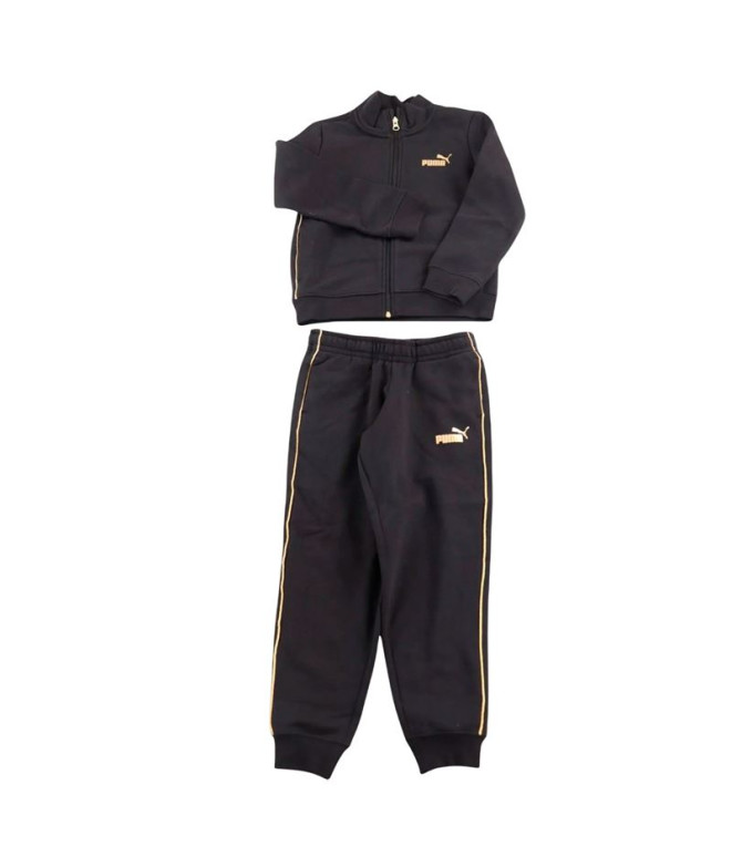 Chandal Puma Ess+ Textured Foil L Negro Niña