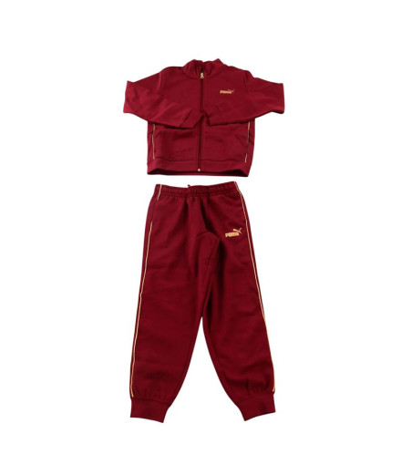 Chandal Puma Ess+ Textured Foil L Granate Niña Chandal Puma Ess+ Textured Foil L Granate Niña