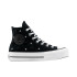 Bota Converse Chuck Taylor All Star Lift Platform Bows & Studs High Top Mujer Negro