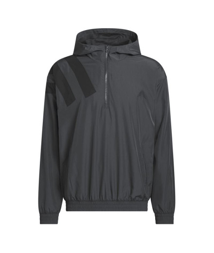 Cortaventos de Basquetebol adidas Anted Anorak Homem Carbon