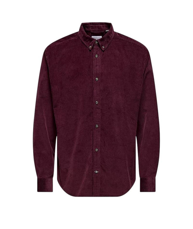 Camisa Only & Sons Onsmichael 18W Reg Cord...
