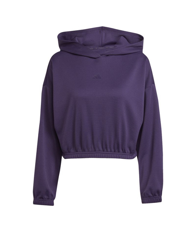 Moletom de Fitness adidas Mo Cover-Up Mulher Preto