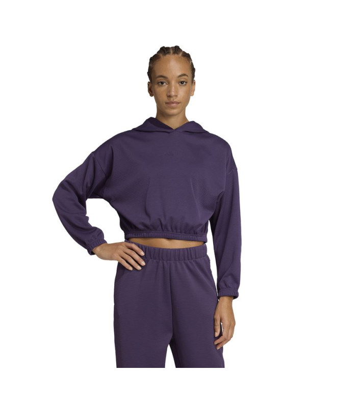 Moletom de Fitness adidas Mo Cover-Up Mulher Preto