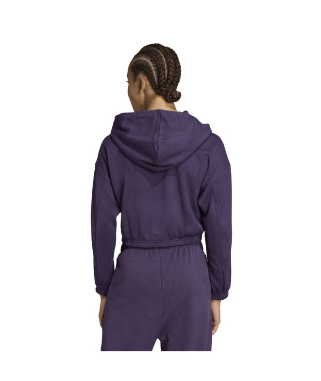 Moletom de Fitness adidas Mo Cover-Up Mulher Preto