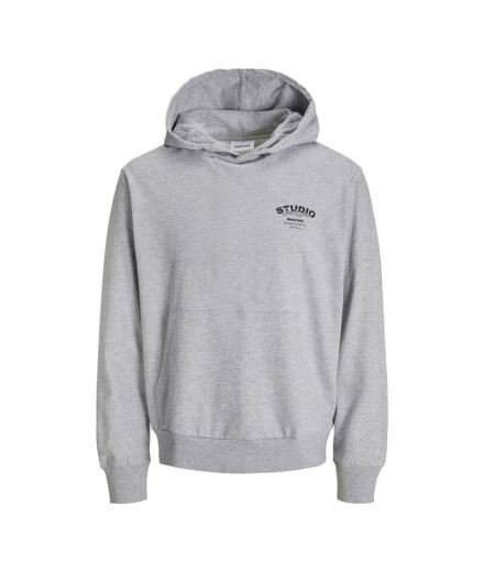 Moletom Jack and Jones Jjyuki Light Grey Melange Infantil Moletom Jack and Jones Jjyuki Light Grey Melange Infantil