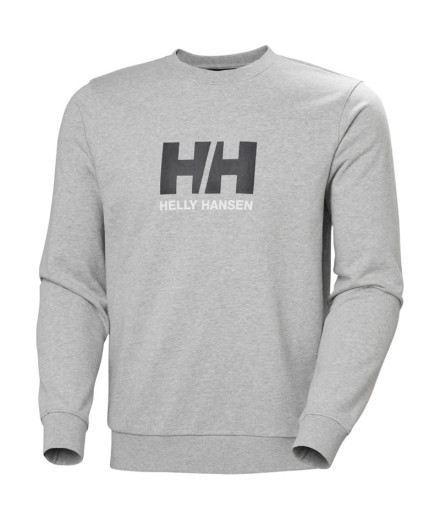 Moletom de Montanha Helly Hansen Hh Logo Crew Homem Cinza Moletom de Montanha Helly Hansen Hh Logo Crew Homem Cinza