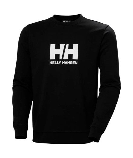 Sudadera de Montaña Helly Hansen Hh Logo Crew Hombre Negro Sudadera de Montaña Helly Hansen Hh Logo Crew Hombre Negro