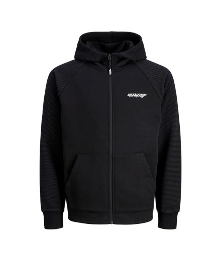 Casaco Jack and Jones Jjthatcher Zip Preto Homem Negro Casaco Jack and Jones Jjthatcher Zip Preto Homem Negro