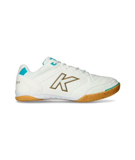 Chaussures de Futsal Kelme Precision Homme Blanc Or/Aqua Chaussures de Futsal Kelme Precision Homme Blanc Or/Aqua