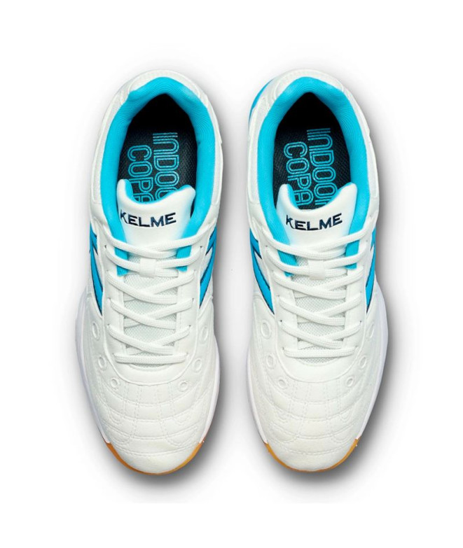 Sapatilhas de Futsal Kelme Indoor Copa Branco/Azul