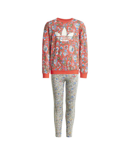 Ensemble adidas X Liberty London Fille Gris/Orange Ensemble adidas X Liberty London Fille Gris/Orange