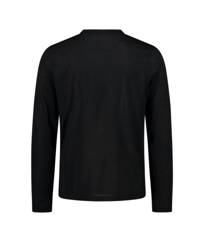 Camiseta de Montanha CMP T-Shirt Homem Preto